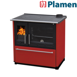 PLAMEN štednjak kuhinjski 8 - 11 kW GLAS 850 crveni desni (059)