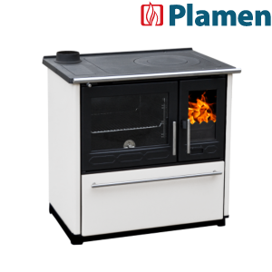 PLAMEN štednjak kuhinjski 8 - 11 kW GLAS 850 bijeli lijevi (059)