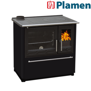 PLAMEN štednjak kuhinjski 8 - 11 kW GLAS 850 crni lijevi (059)