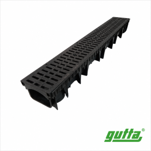 Kanalica 130/85 s plastičnom rešetkom (1m) Gutta -1520300-