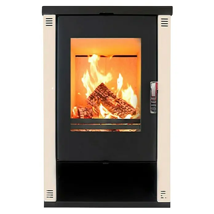 Kamin na drva Prity Verso Theia 9 kW, Kapacitet grijanja prostorije: 200 m³, Bež (176-33166263/599)