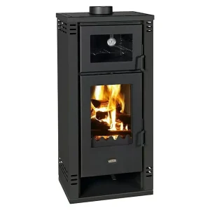 Kamin na drva Prity K2 GTF 8,1 kW, Kapacitet grijanja prostorije: 190 m³, Crna (176-28671268/815)