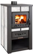 Kamin ALPINA CERAMIC bijela ISKRA, 8 kW, (524)