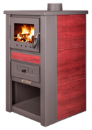 Kamin NOVA CERAMIC crvena ISKRA, 7,5kW, (524)