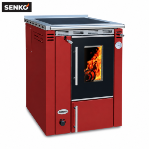 Štednjak za centralno grijanje bez pećnice Premium 25 kW Crvena C-20