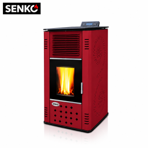 Peć na pelete za centralno grijanje 19 kW P 20 WATER+AIR MODERN Crvena