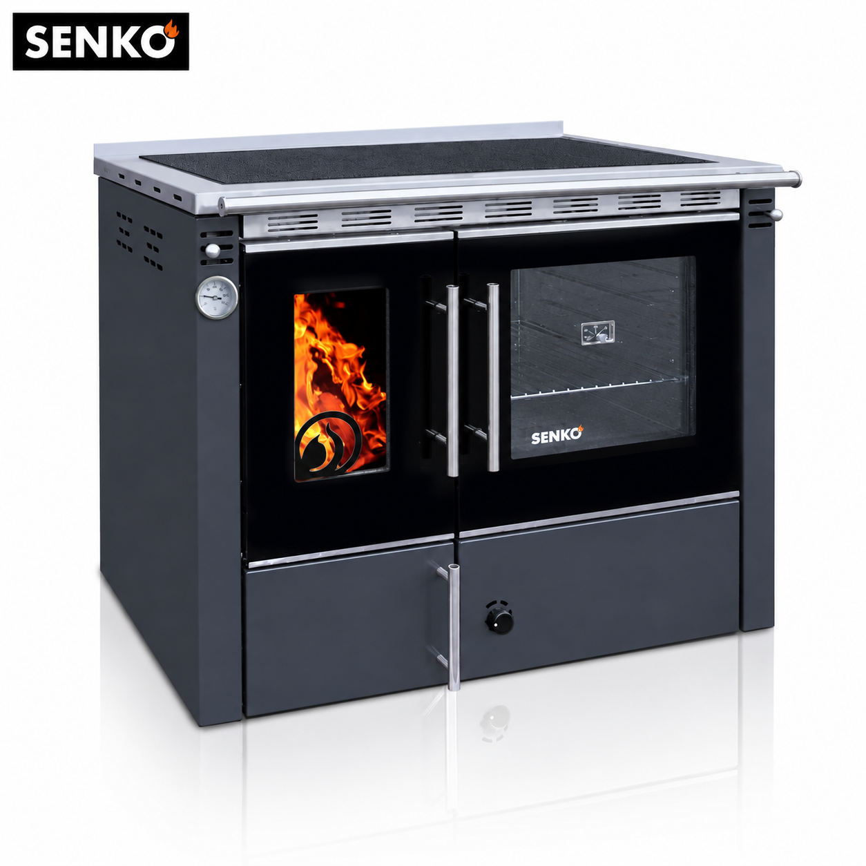 Štednjak za centralno grijanje Premium 25 kW Siva C-25