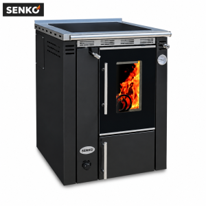 Štednjak za centralno grijanje bez pećnice Premium 25 kW Crna C-20