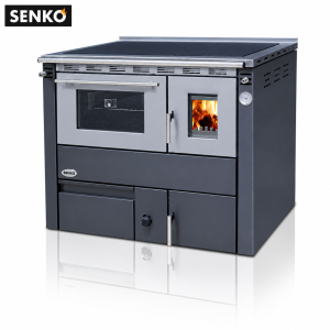 Štednjak za centralno grijanje sa pečnicom 25 kW Siva C-25