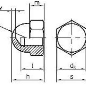 Matica INOX DIN 1587 slijepa M5 A2