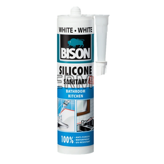 Bison silikon sanitary bijeli 280ml