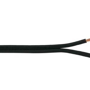 Kabel P/L plosnati crni H03VH-H finožični 2x0,75 mm2