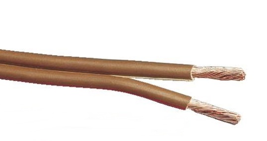 Kabel P/L plosnati smeđi H03VH-H finožični 2x0,75 mm2