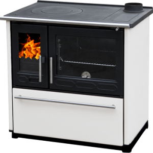 PLAMEN štednjak kuhinjski 8 - 11 kW GLAS 850 bijeli lijevi