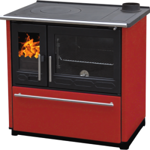 PLAMEN štednjak kuhinjski 8 - 11 kW GLAS 850 crveni lijevi