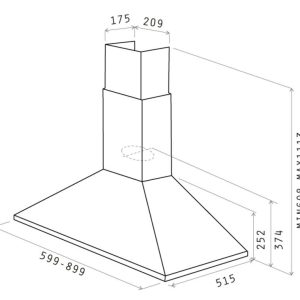 Napa ELICA Tamaya Rail ANBR/A/60 - Antracit (208-PRF0057590B)