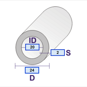 Aluminijska cijev Ø20X2 šavna
