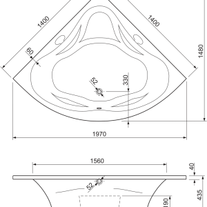Aquaestil kada Ambasador 140x140
