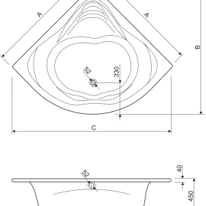 Aquaestil kada Premium Line Cetina 140x140
