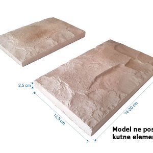 Kamen dekorativni zidni Bunja II - 075 bijeli