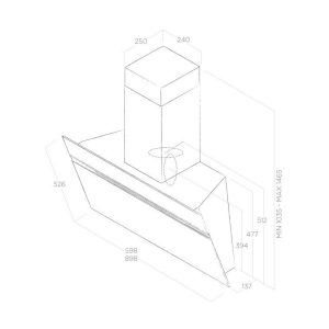 Napa ELICA Stripe Lux BL/A/60 (208-PRF0100990B)