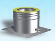 Inox na kruta goriva dimovodni element početni sa MUF-om Ø 160/250, 1/0.5 mm