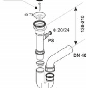 Sifon za sudoper 30231S Lož