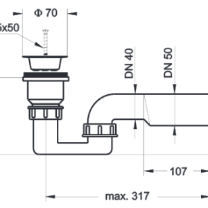 Sifon za tuš kadu 30545 Lož