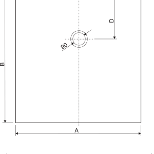 Aquaestil tuš kada Royal line Tempo 80x80